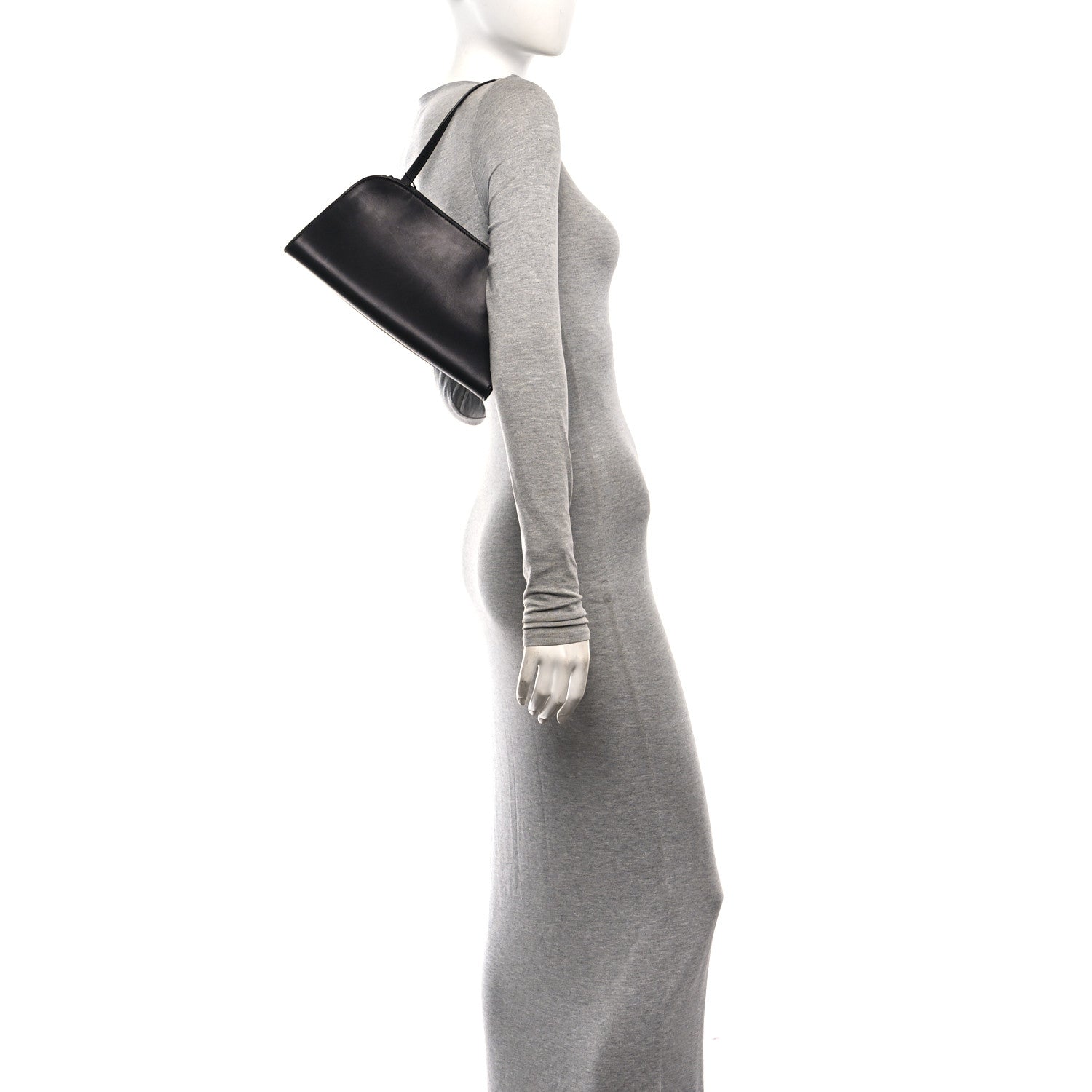 The Row Smooth Calfskin Peggy Bag Black 2 of 9