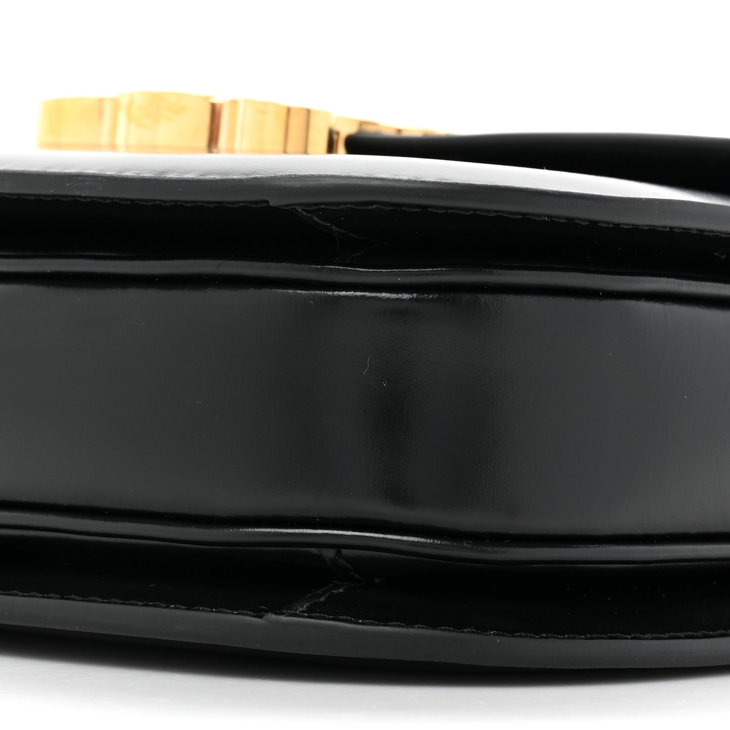 Shiny Calfskin Teen Besace Black