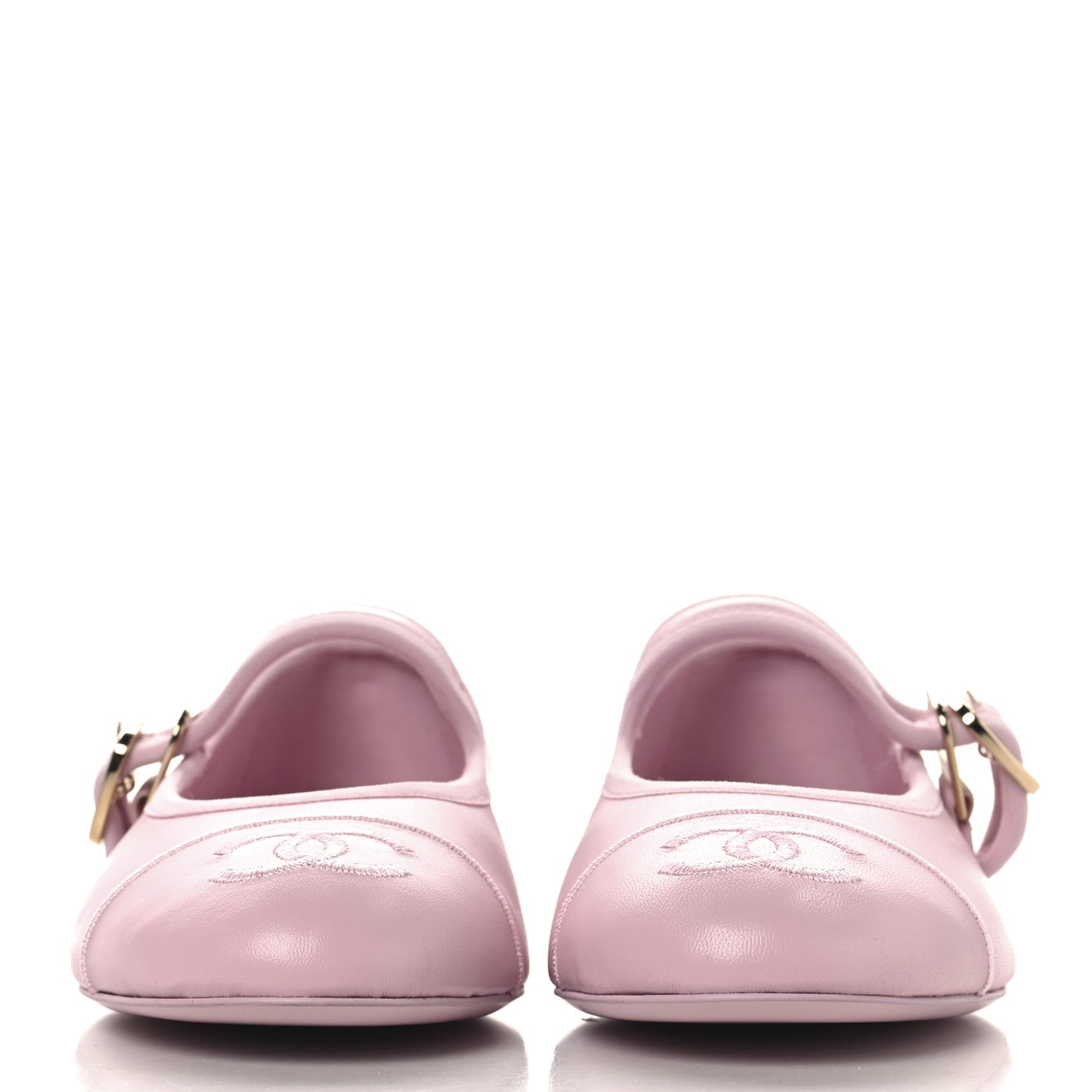 Lambskin Mary Jane Flats 36 Light Pink