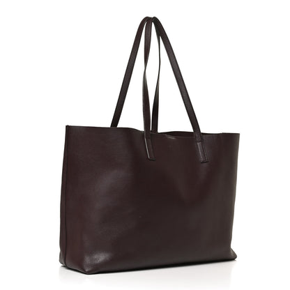 Saint Laurent Calfskin Large Shopping Tote Bordeaux 3 of 12