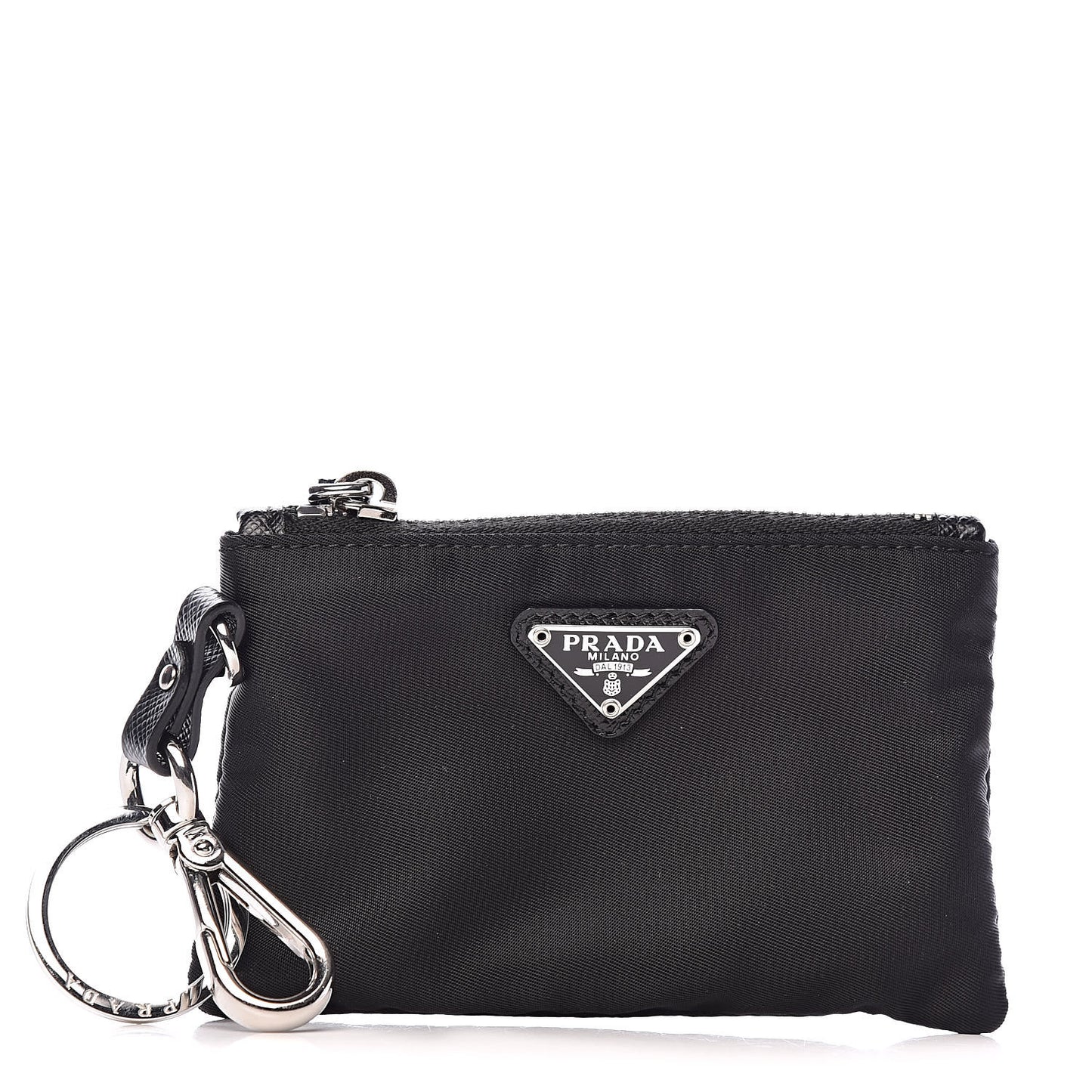 Tessuto Nylon Key Pouch Black