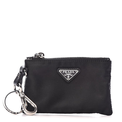 Prada Tessuto Nylon Key Pouch Black 1 of 7