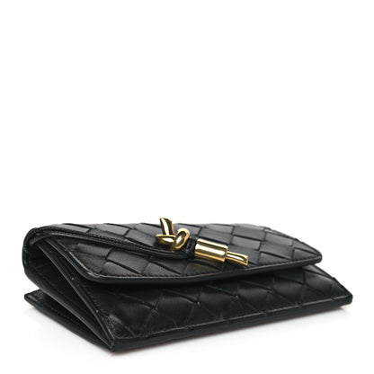Bottega Veneta Nappa Intrecciato Andiamo Flap Card Case Black 4 of 8