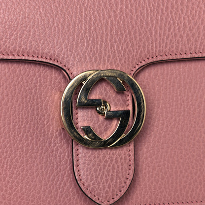 Gucci Dollar Calfskin Interlocking G Shoulder Bag Soft Pink 12 of 12