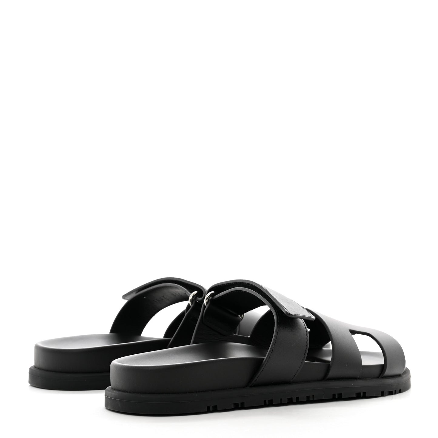 Calfskin Womens Chypre Sandals 37.5 Black