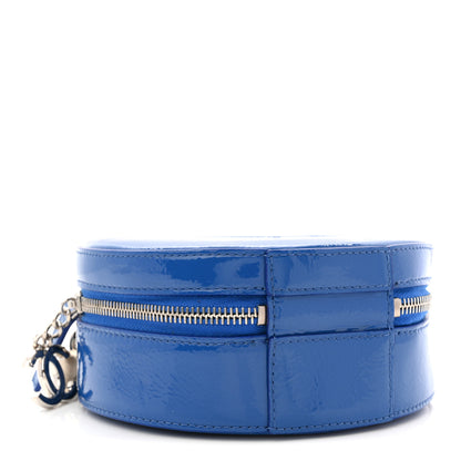 Chanel Patent Round As Earth Evening Bag Blue 4 of 10