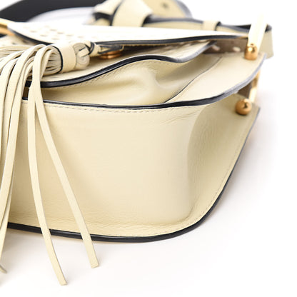 Chloe Calfskin Perforated Mini Hudson Shoulder Bag White 8 of 10