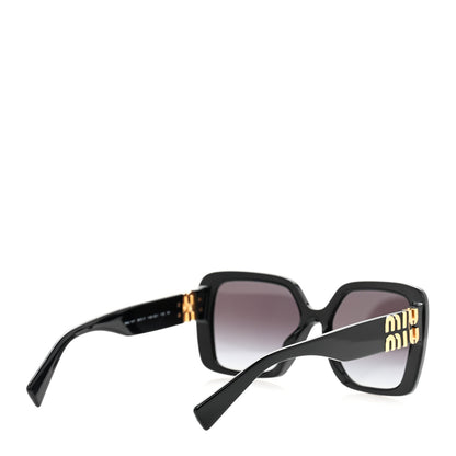 Miu Miu Acetate Rectangle Sunglasses SMU 10Y Black 4 of 8