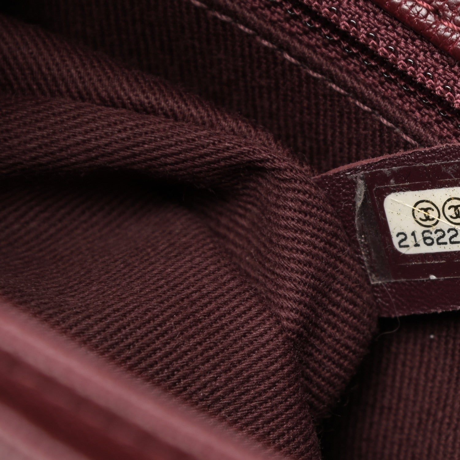 Chanel Goatskin Quilted Large Perfect Edge Flap Burgundy 9 of 14