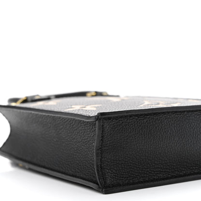 Louis Vuitton Empreinte Monogram Giant Petit Sac Plat Black Beige 9 of 10