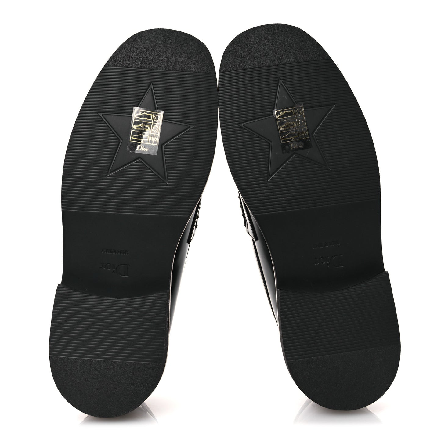 Brushed Calfskin Boy Platform Loafers 35.5 Black