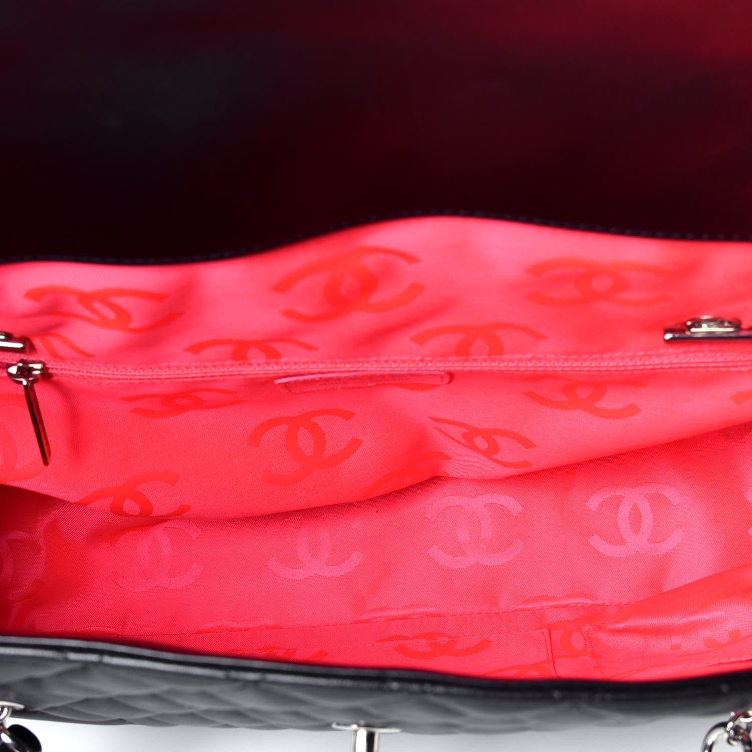 Chanel Calfskin Quilted Large Cambon Flap Black 5 of 8
