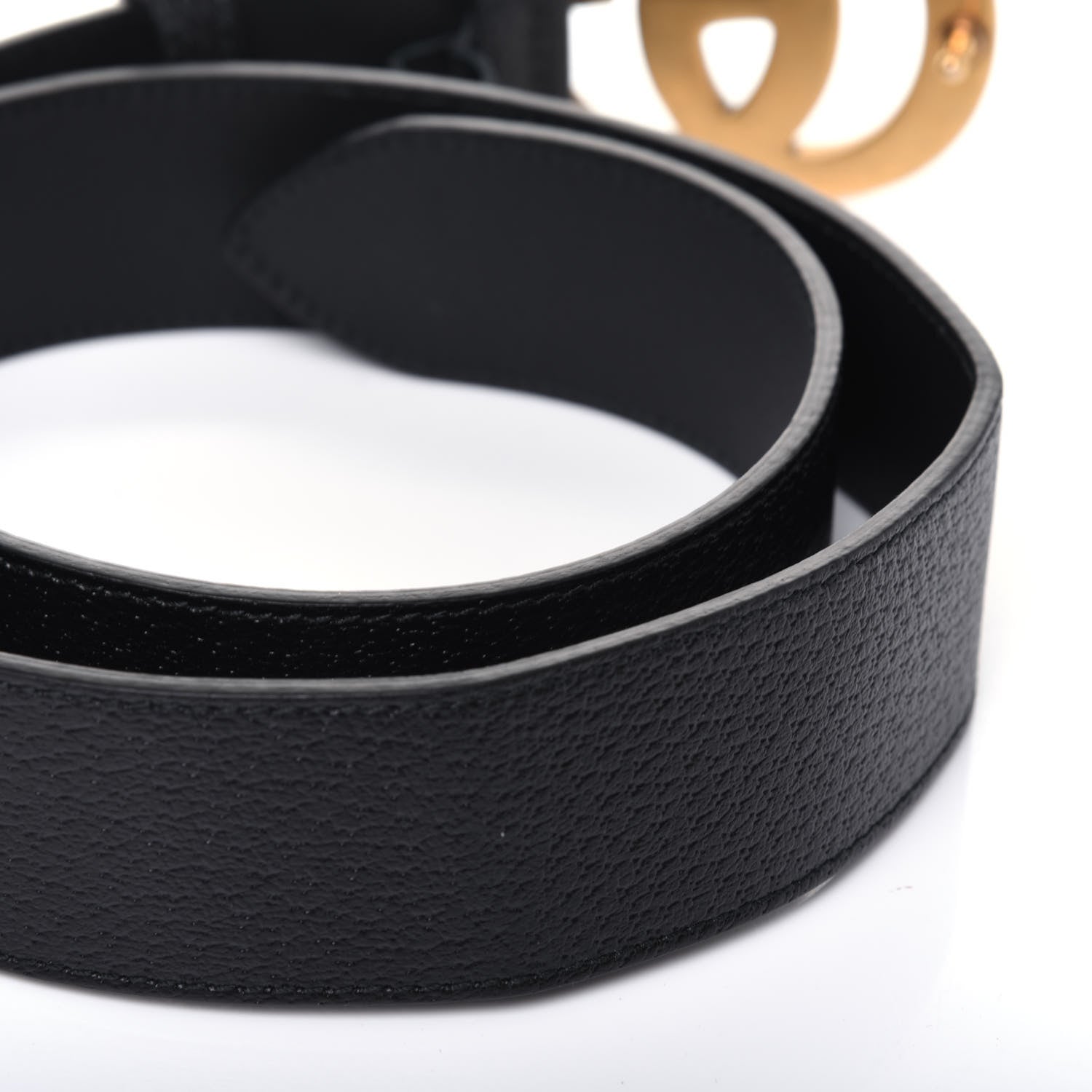 Gucci Textured Calfskin Double G 40mm Belt 85 34 Black 8 of 8