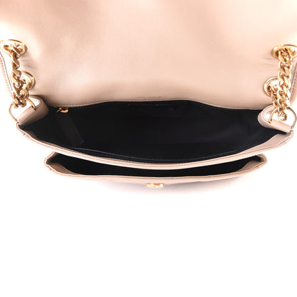 Saint Laurent Lambskin Matelasse Monogram Medium Niki Chain Satchel Dark Beige 4 of 7