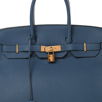 Hermes Togo Birkin 35 Deep Bleu 8 of 17