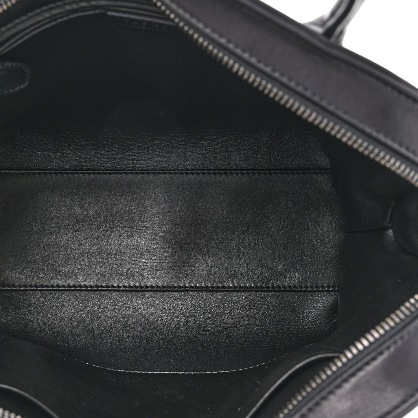 Polished Saddle Calfskin Agnes Bag Black