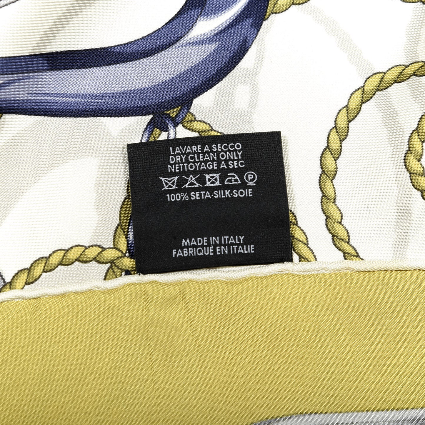 Silk Horsebit Print Square Scarf Multicolor
