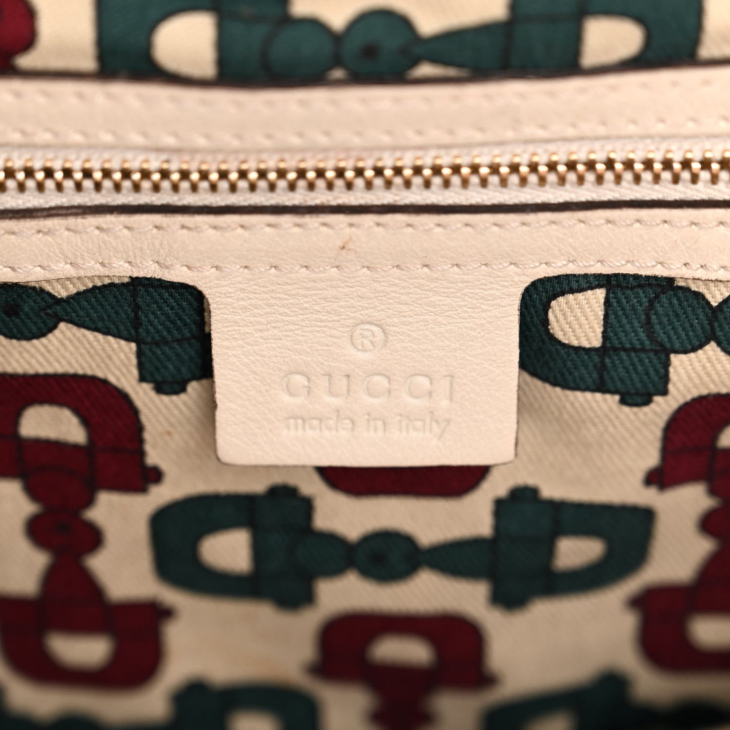 Calfskin Guccissima Trim Large Signoria Hobo Ivory