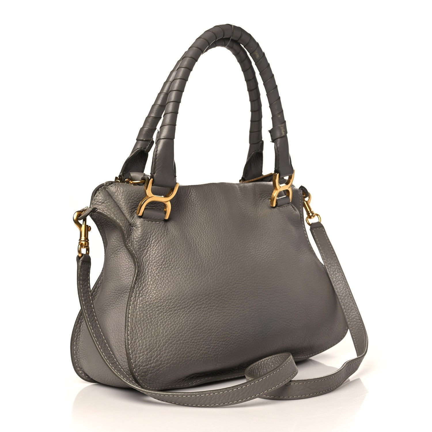 Chloe Calfskin Medium Marcie Satchel Cashmere Grey 3 of 16