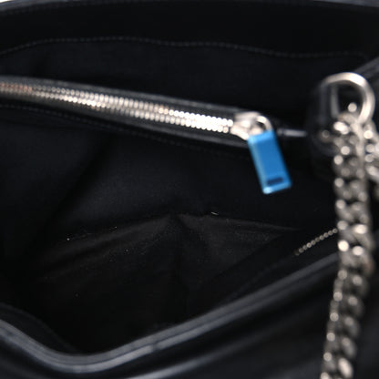 Saint Laurent Calfskin Y Quilted Monogram Medium Loulou Chain Satchel Black 5 of 10