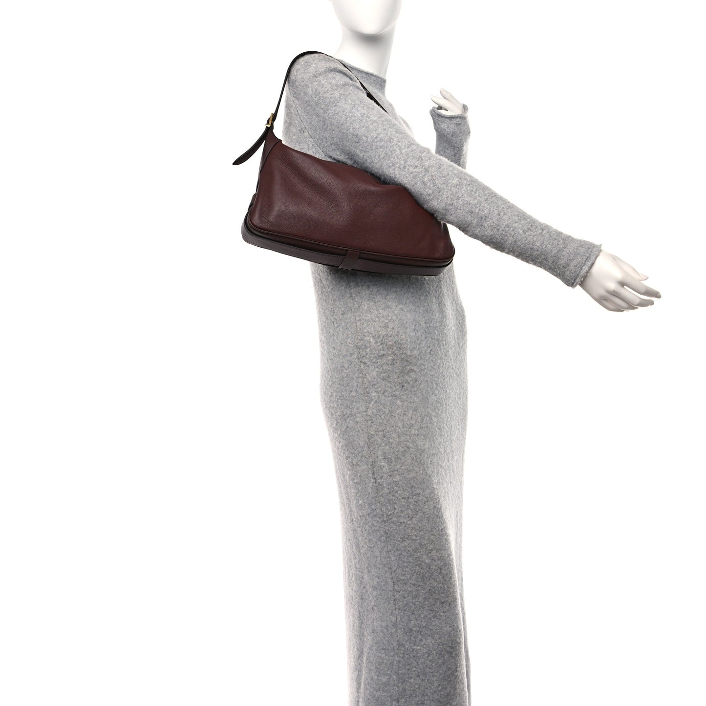 Supple Calfskin Medium Romy Shoulder Bag Hickory