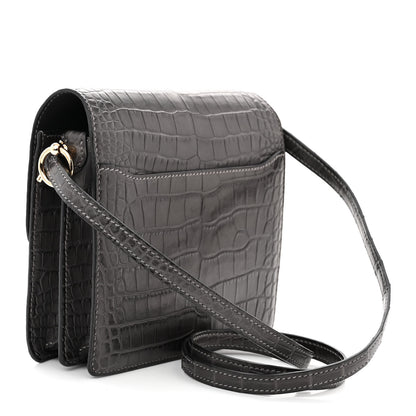 Hermes Matte Alligator Mini Sac Roulis Graphite 3 of 14