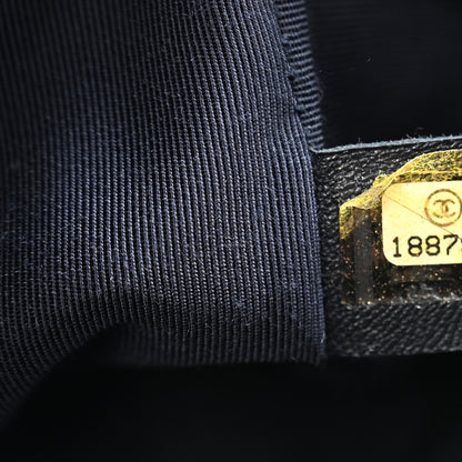 Chanel Lambskin Embossed Medium Boy Cube Flap Navy 7 of 10