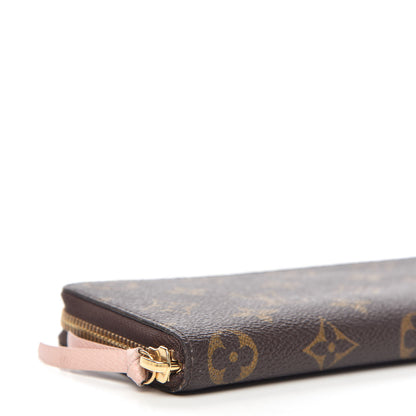 Louis Vuitton Monogram Clemence Wallet Rose Ballerine 6 of 9
