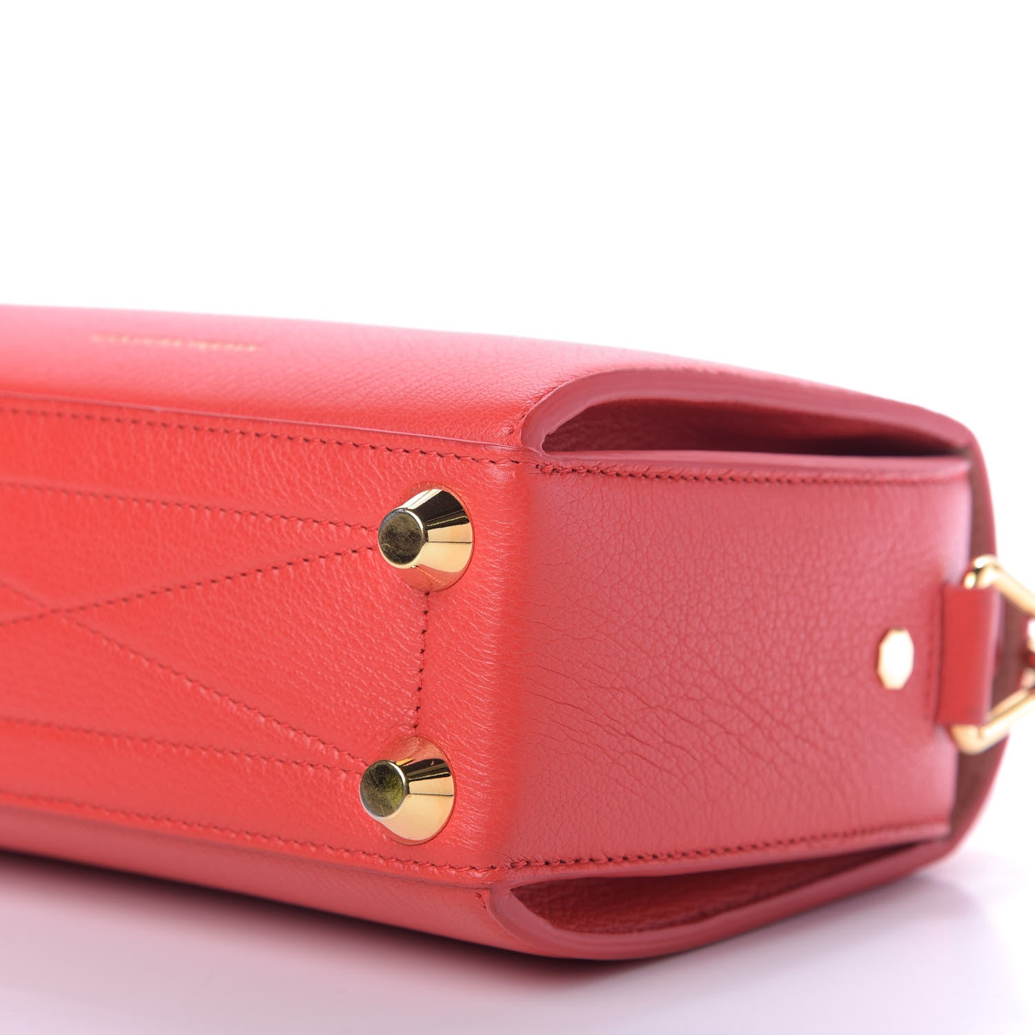 Alexander McQueen Fine Grain Goatskin Box Shoulder Bag 19 Red 7 of 9