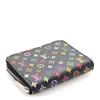 Louis Vuitton LV x TM Monogram Multicolor Zippy Coin Purse Black 4 of 6