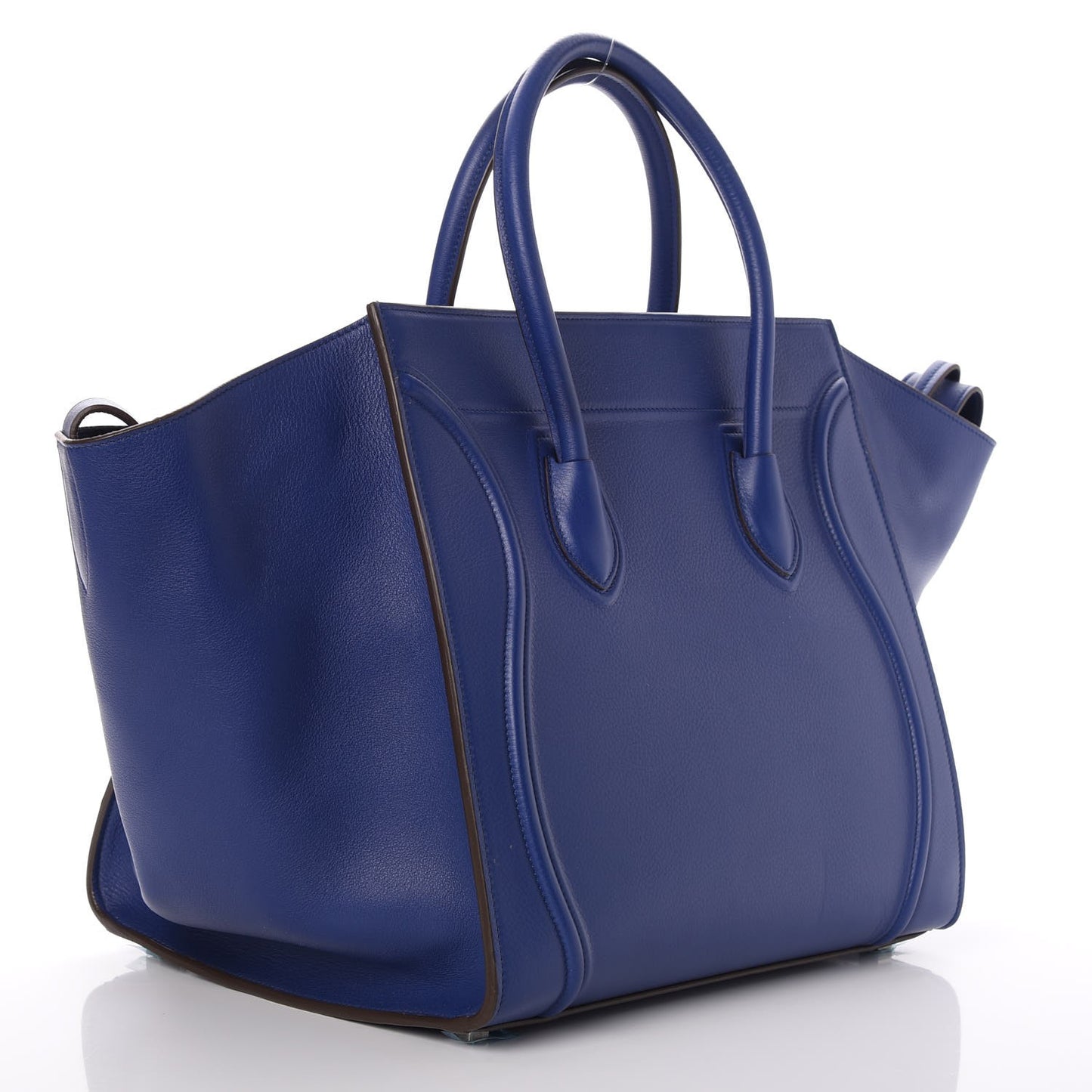 Supple Calfskin Medium Phantom Luggage Indigo