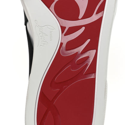 Christian Louboutin Calfskin Elastikid Donna Flat Sneakers 37 Bianco Black 8 of 10