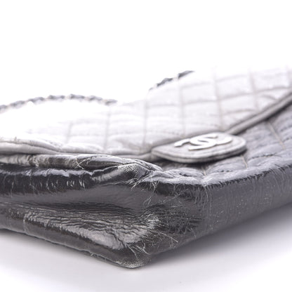 Chanel Vinyl Quilted Jumbo Melrose Degrade Flap Black 11 of 15