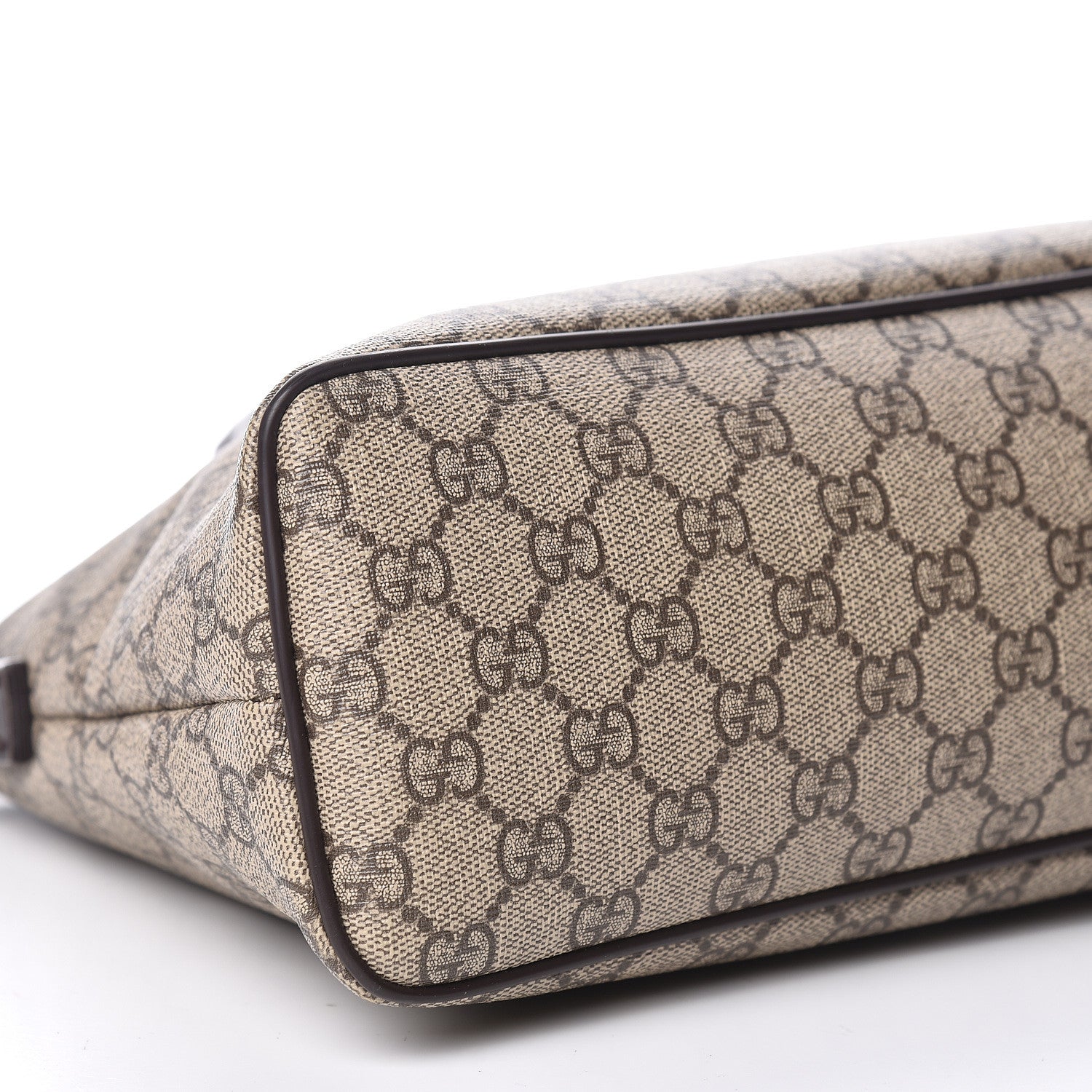 Gucci GG Supreme Monogram Small Zippered Tote Dark Brown 13 of 15