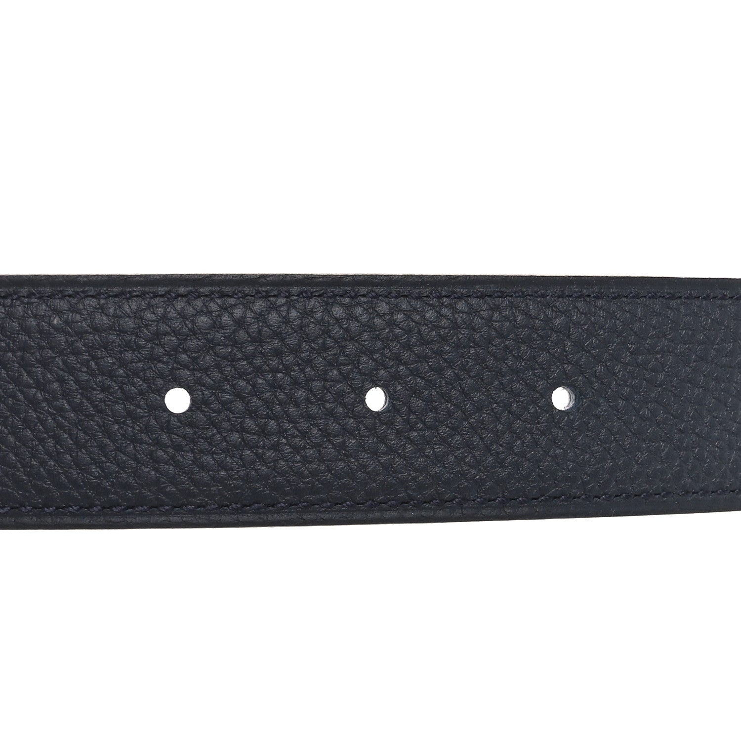 Hermes Epsom 32mm Belt Strap 80 32 Black Blue Nuit 4 of 5