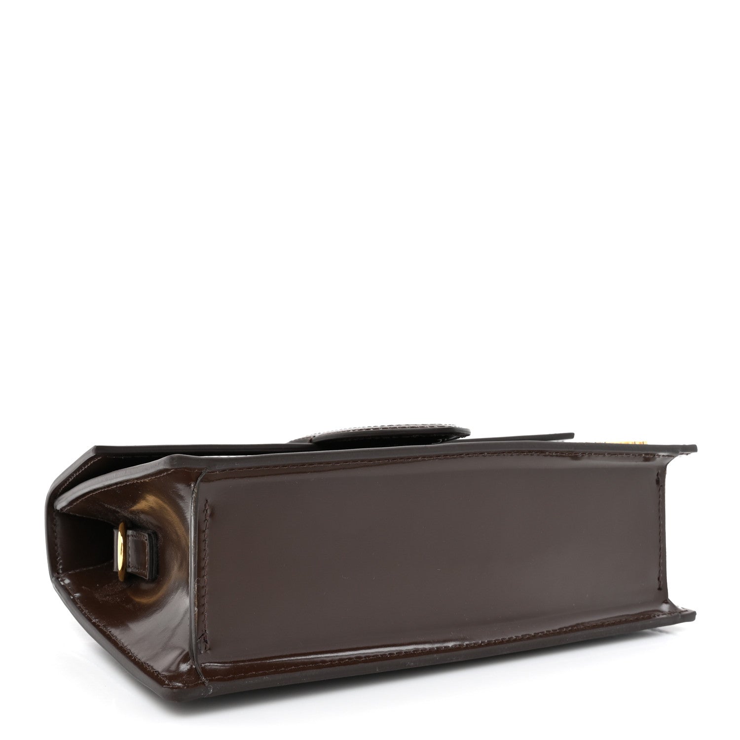 Jacquemus Glazed Calfskin Le Grand Bambino Midnight Brown 4 of 15