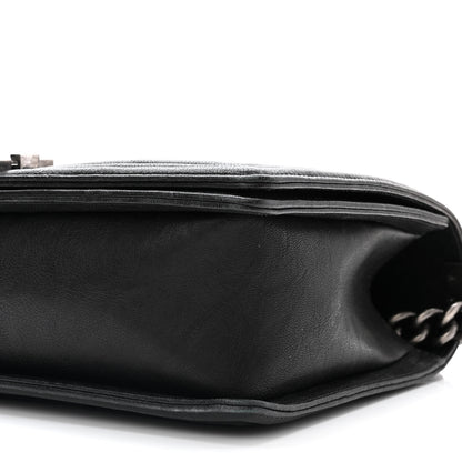 Chanel Crumpled Lambskin New Medium Studded Boy Flap Black 10 of 10