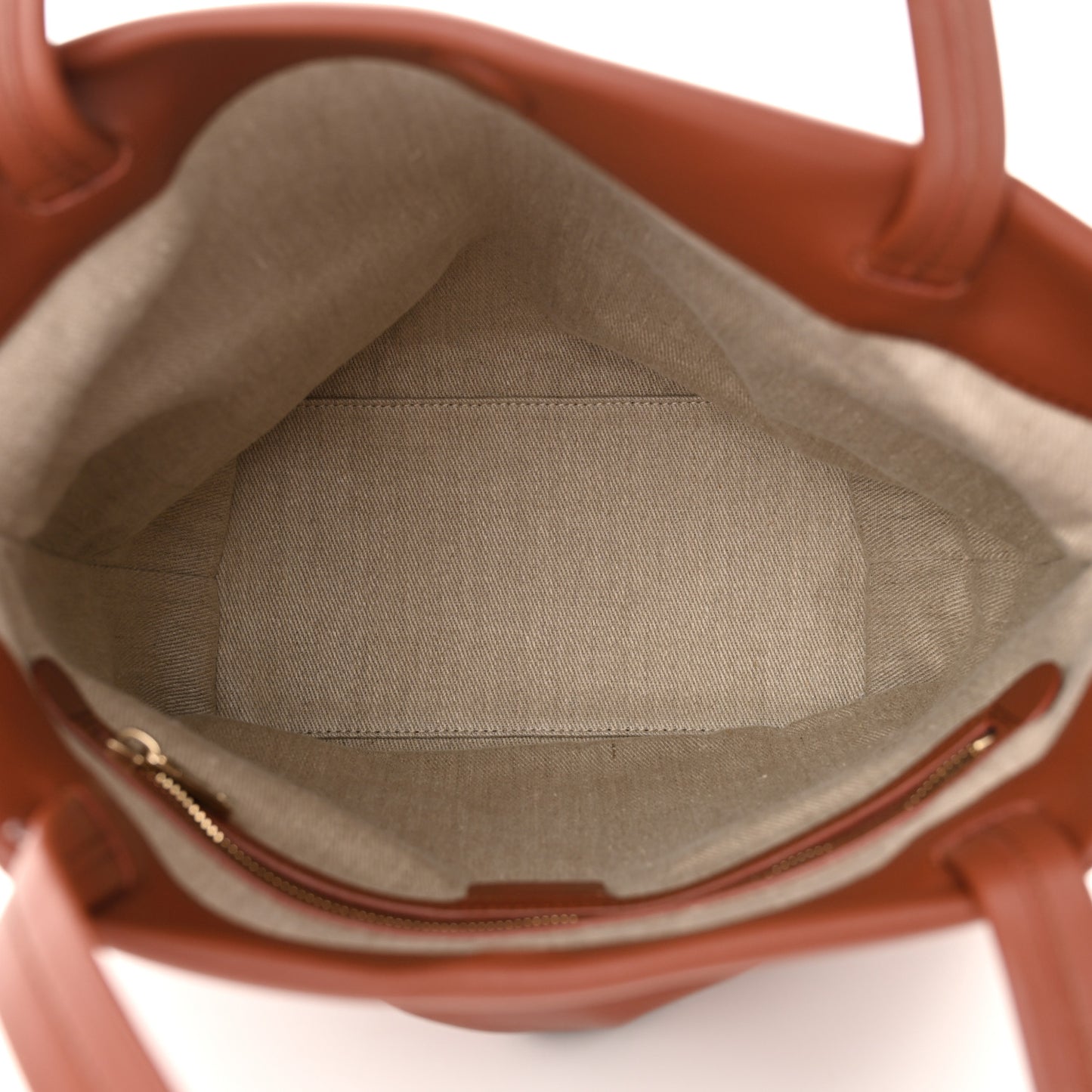 Calfskin Judy East West Tote Brown