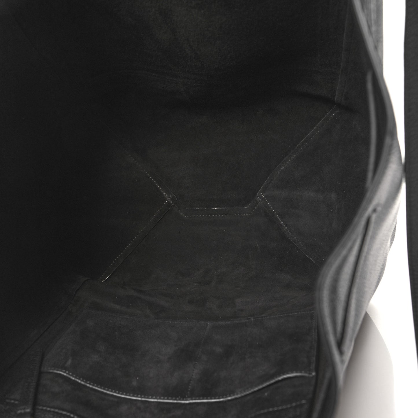 Soft Grained Calfskin Small Belt Cabas Phantom Black