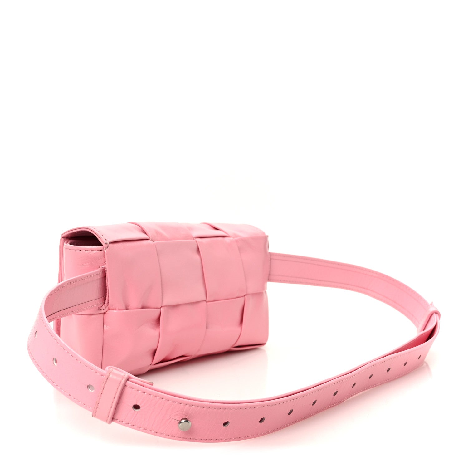 Bottega Veneta Paper Calfskin Intrecciato Cassette Belt Bag Ribbon 3 of 11