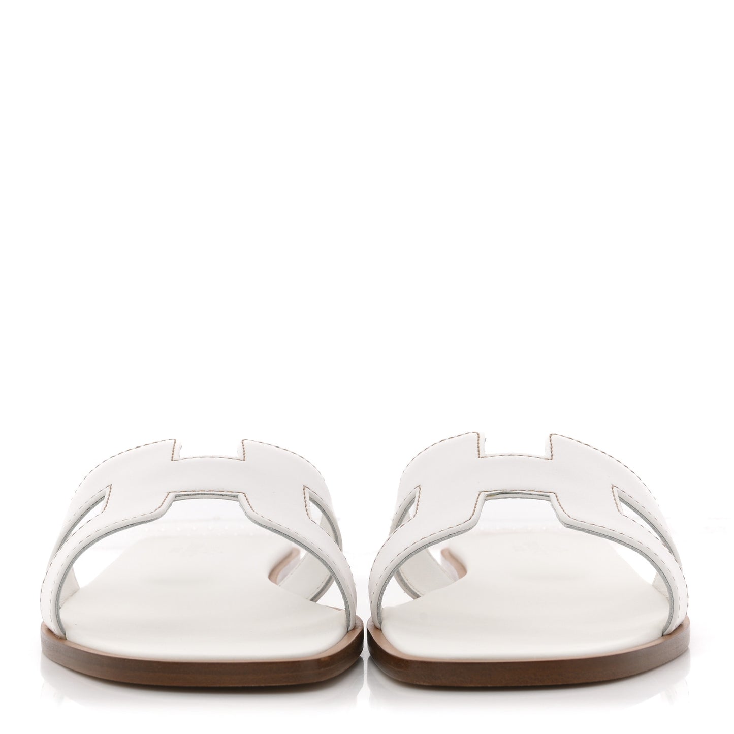 Box Calfskin Oran Sandals 36.5 White