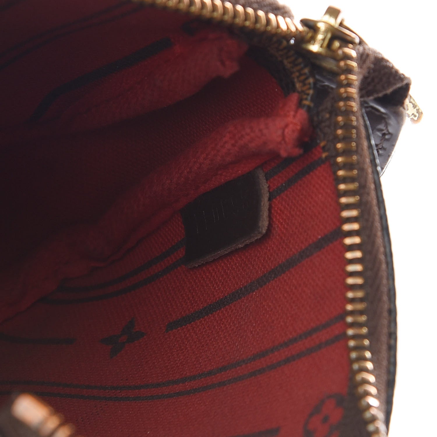 Louis Vuitton Damier Ebene Complice Trunks and Bags Mini Pochette Accessories Red 6 of 8