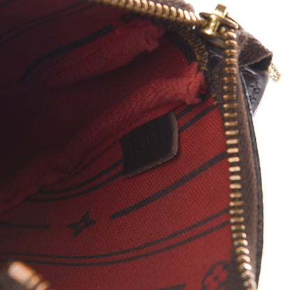 Louis Vuitton Damier Ebene Complice Trunks and Bags Mini Pochette Accessories Red 6 of 8