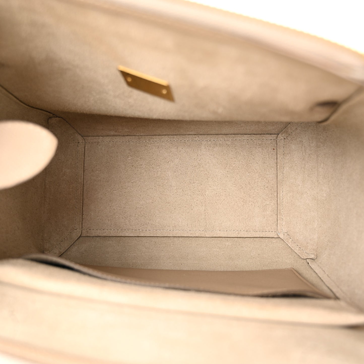 Grained Calfskin Micro Belt Bag Light Taupe