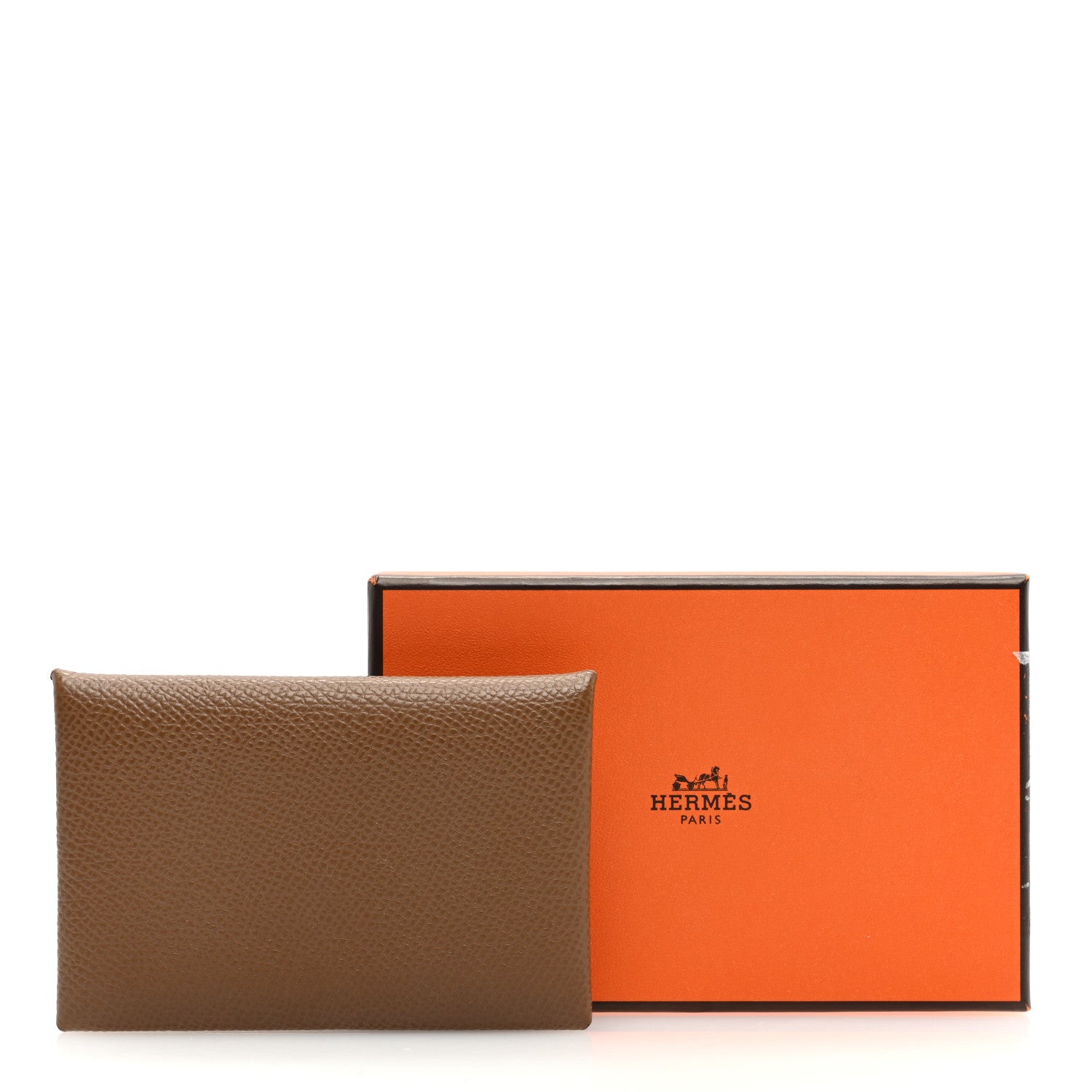 Hermes Epsom Verso Calvi Card Case Alezan Biscuit 8 of 8