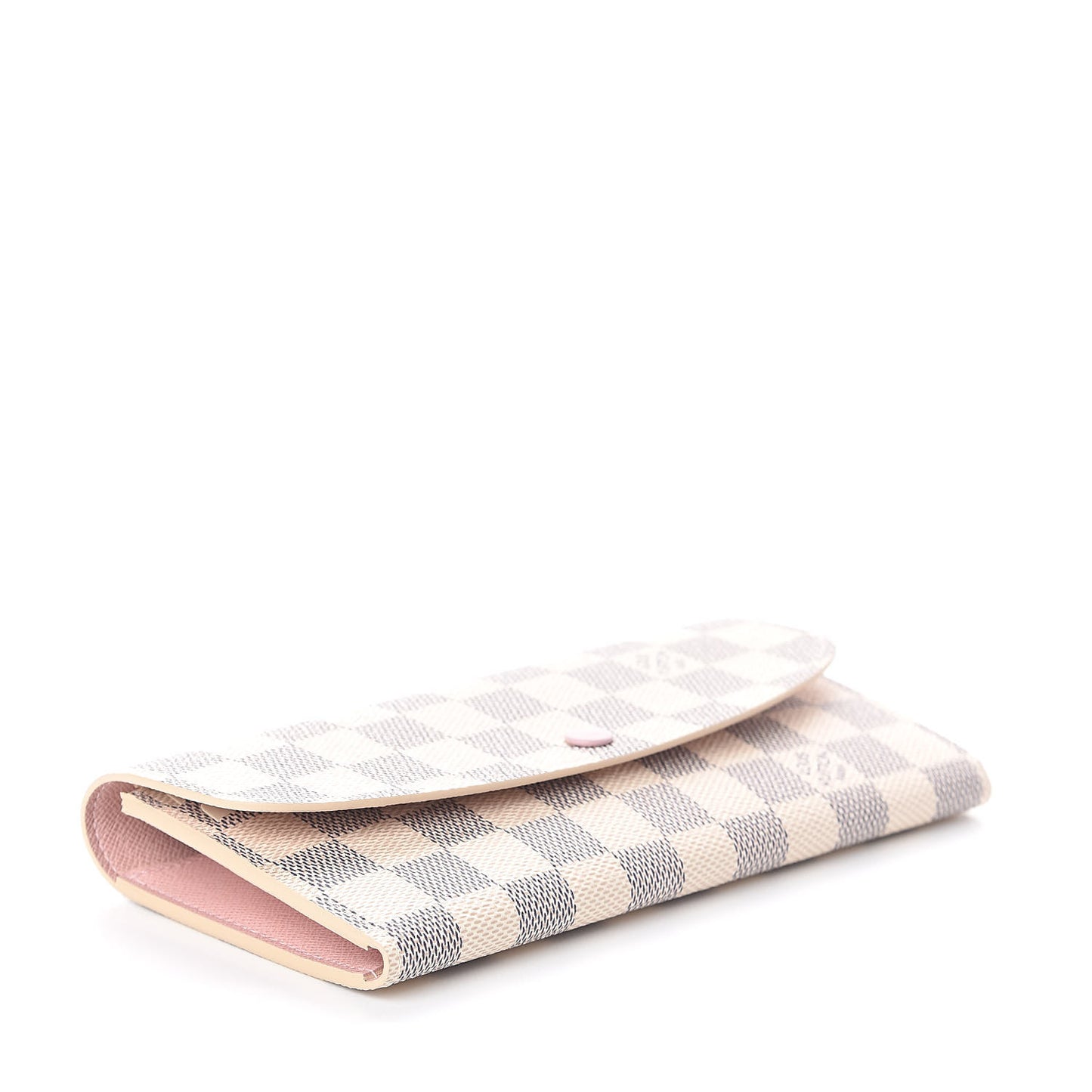 Damier Azur Emilie Wallet Rose Ballerine