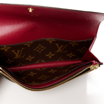 Louis Vuitton Monogram Emilie Wallet Fuchsia 5 of 8