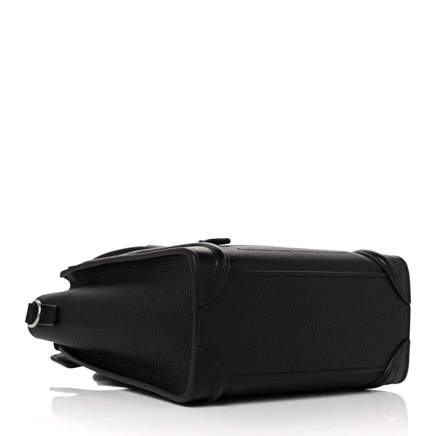 Drummed Calfskin Nano Luggage Black