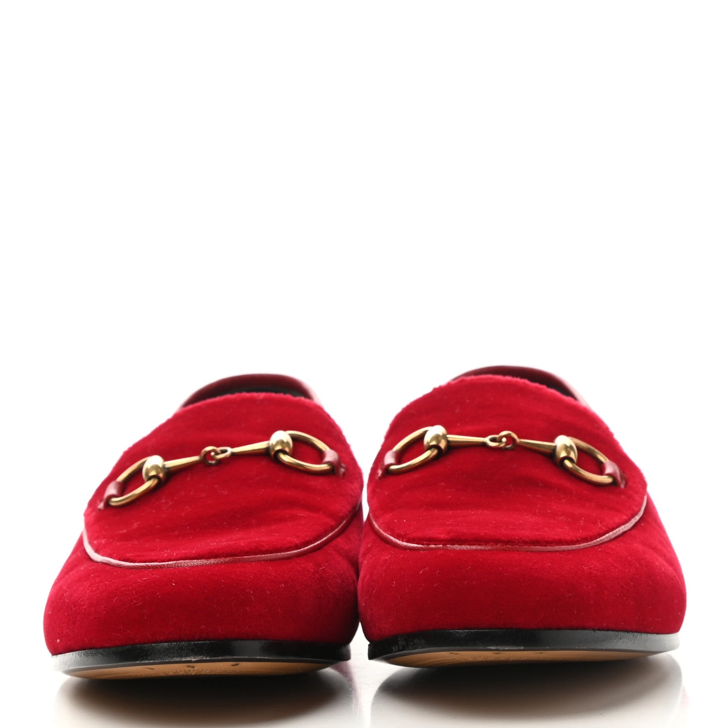Velvet Horsebit Womens Jordaan Loafers 35.5 Hibiscus Red