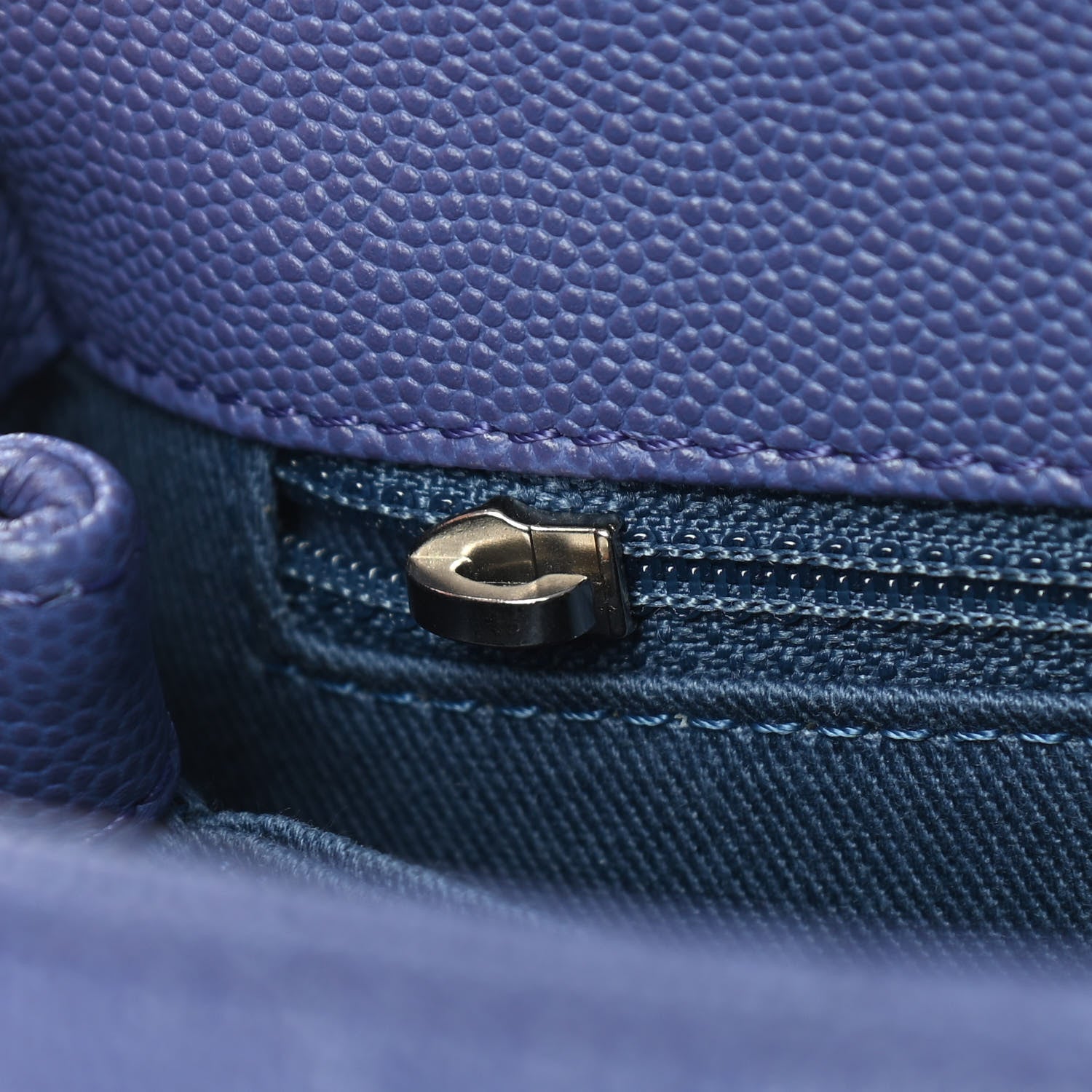 Chanel Caviar Quilted Incognito Mini Coco Handle Flap Blue 10 of 10